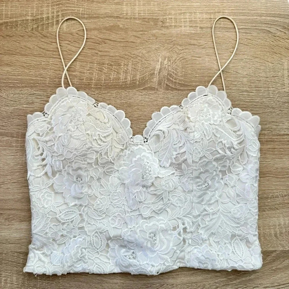 NWT Catherine Deane BHLDN Havanna Corset Top Lace Bridal Wedding Ivory 4 - Picture 12 of 16